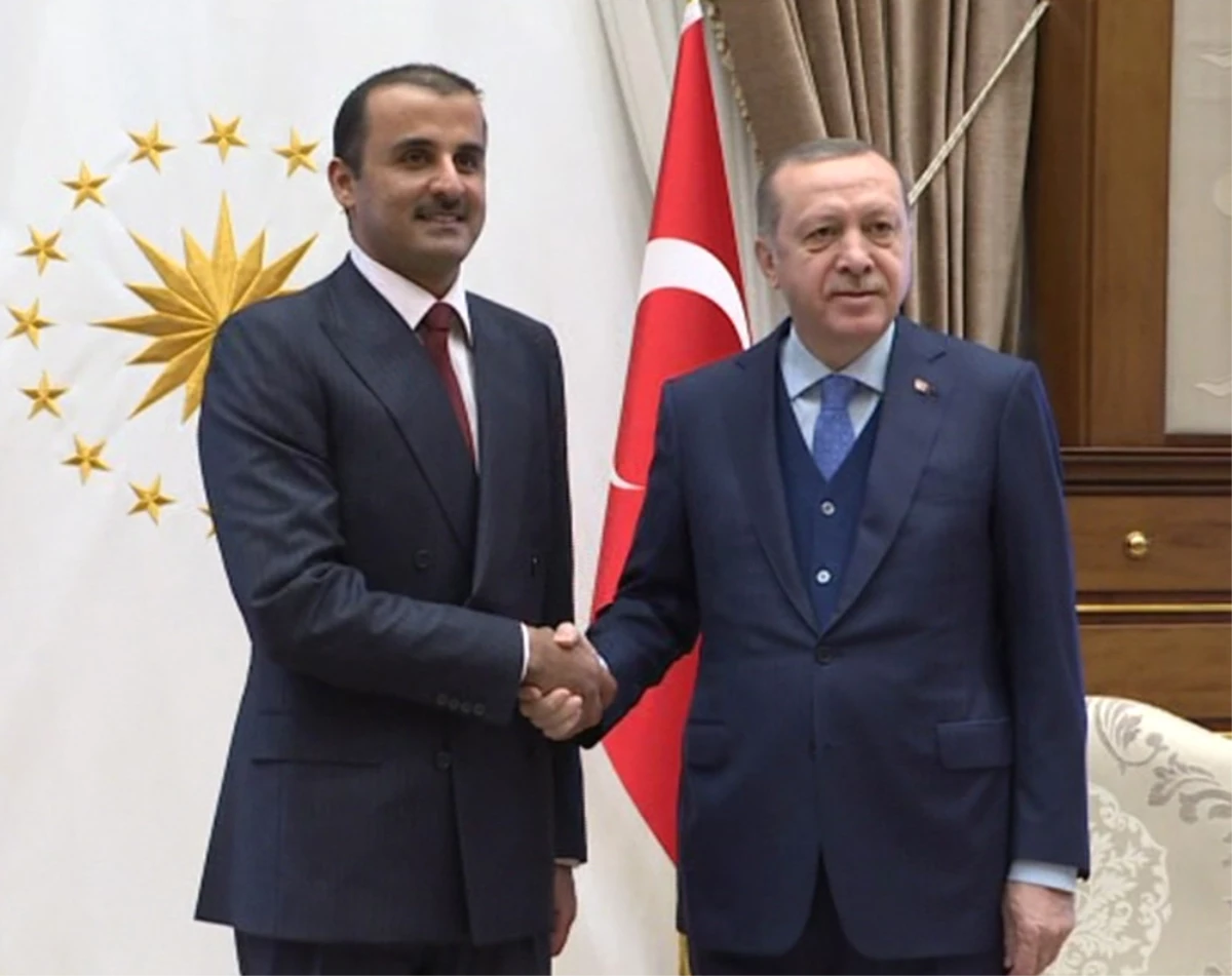 Cumhurbaşkanı Erdoğan, Katar Emiri Al Sani ile Görüştü