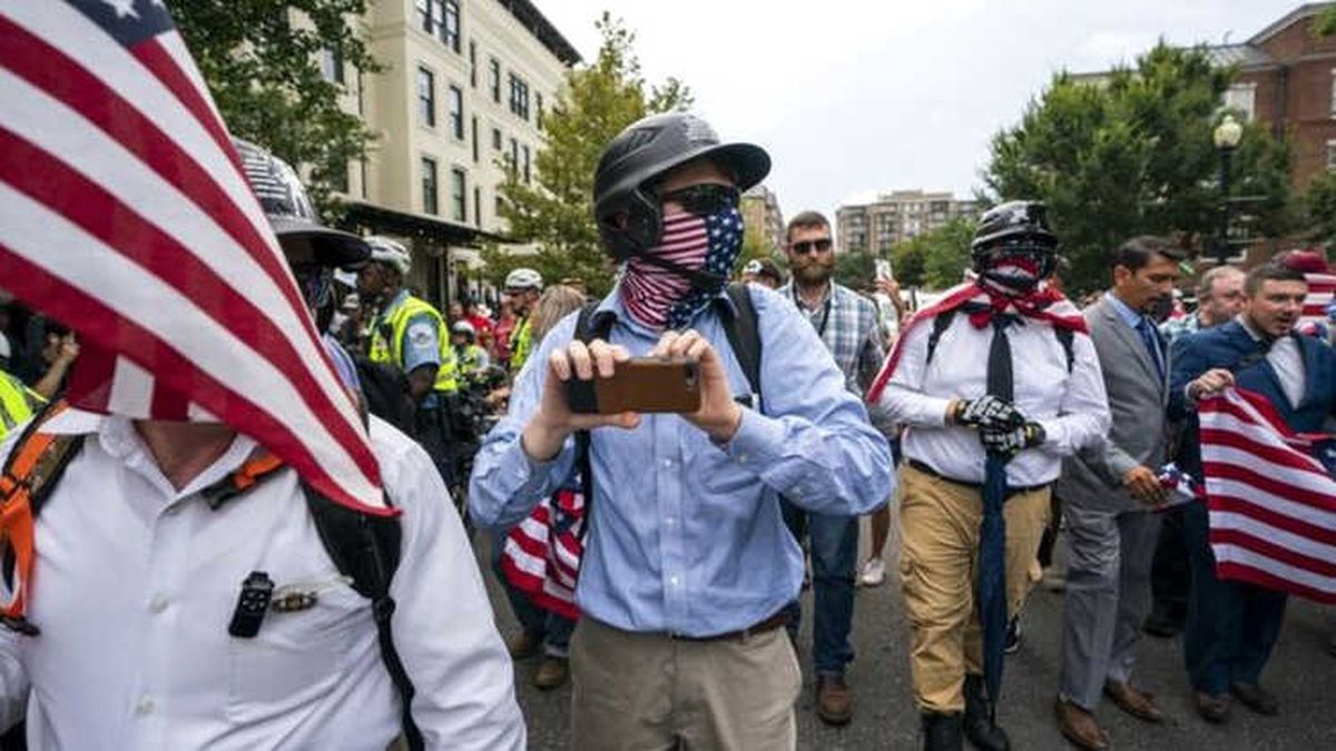 Washington\'da Aşırı Sağcıların Gösterisine Sadece 20 Kişi Katıldı