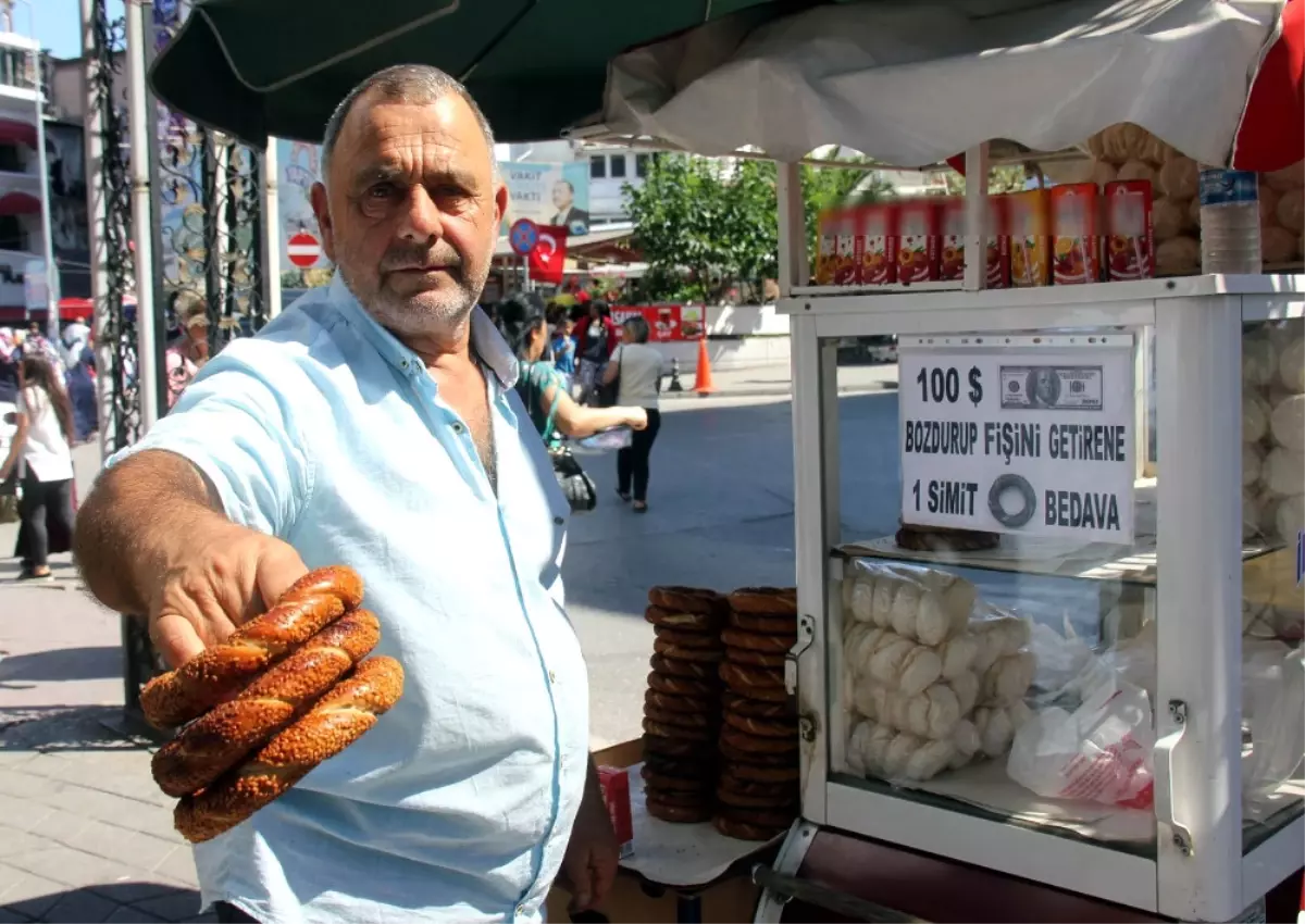 100 Dolar Bozdurana Simit Bedava