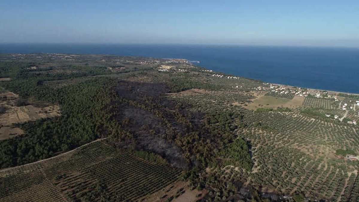 Çanakkale\'nin Yanan Ciğerleri Havadan Görüntülendi