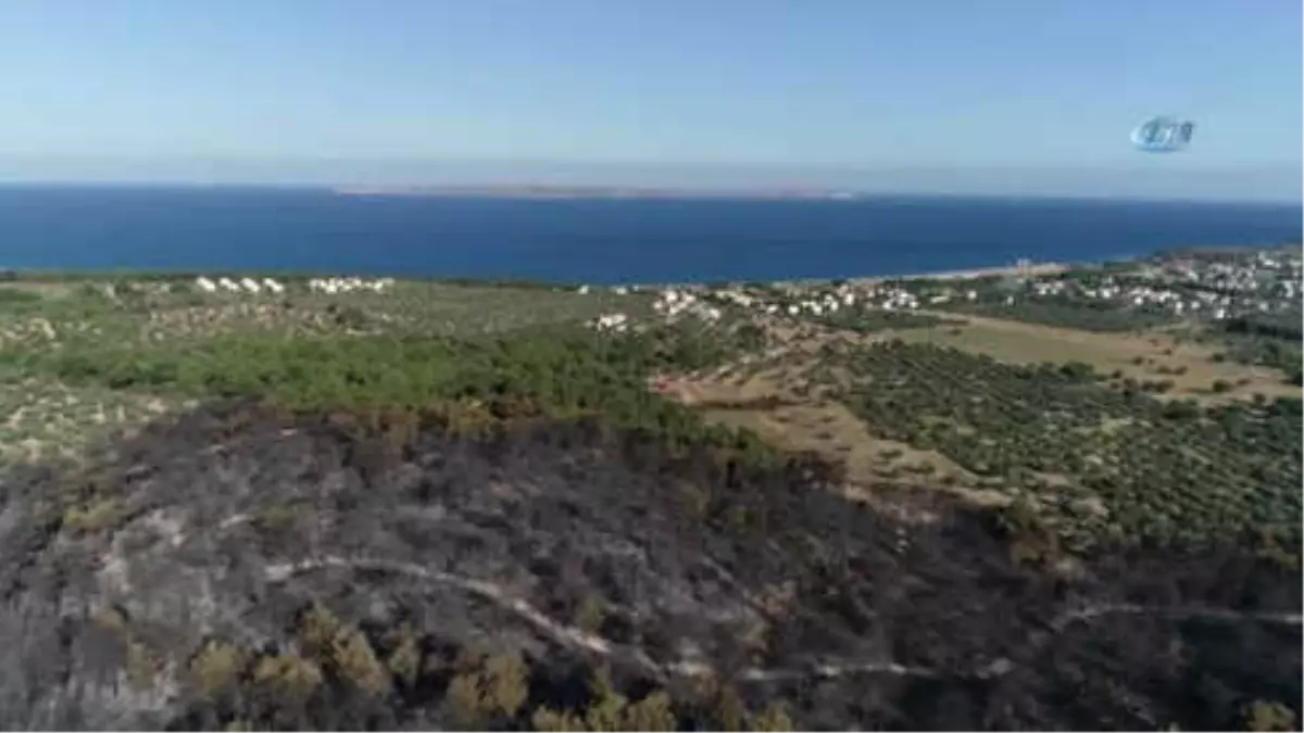 Çanakkale\'nin Yanan Ciğerleri Havadan Görüntülendi