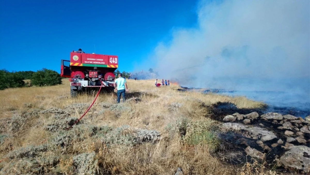Hasan Dağı\'nda Orman Yangını Sürüyor