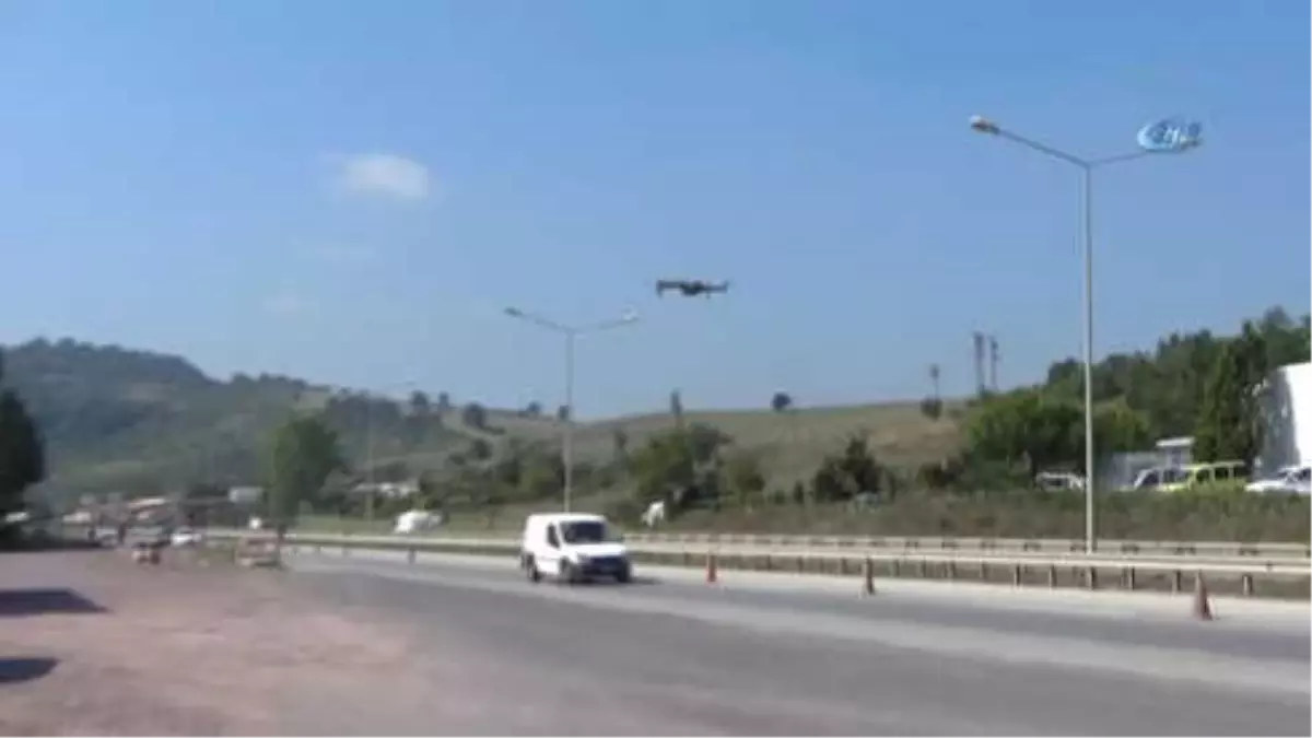 Bayram Trafiğine Drone\'lu Kontrol