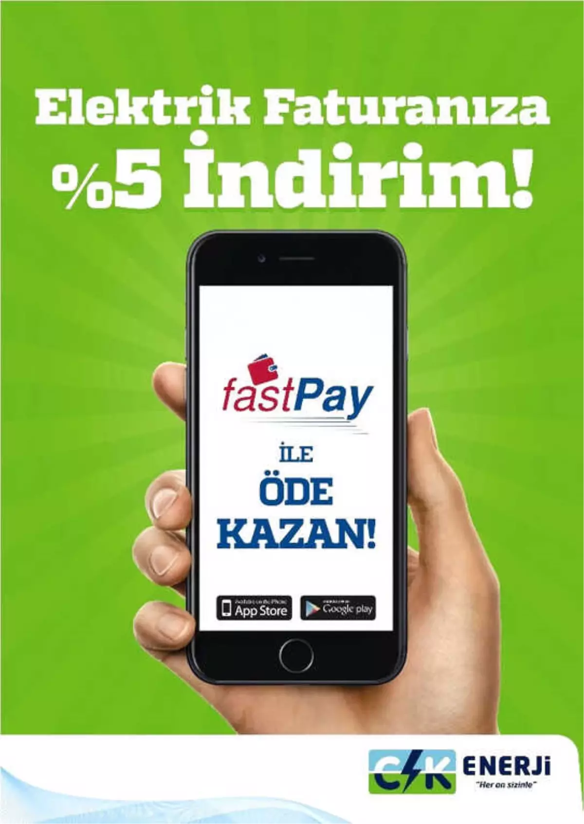 Elektrik Faturasını Fastpay ile Ödeyen Tüketiciye 5\'lik Avantaj Sağlanıyor