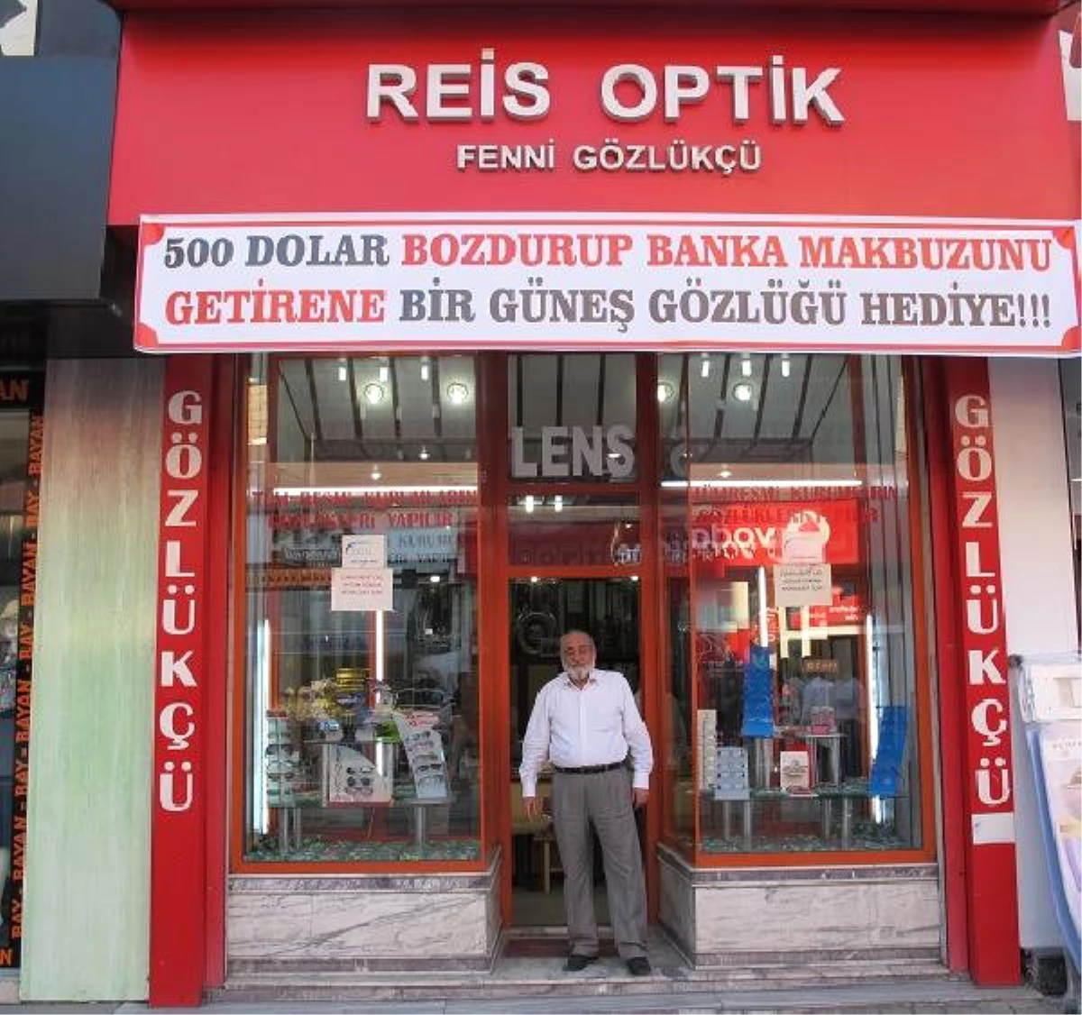 500 Dolar Bozdurana Güneş Gözlüğü Hediye