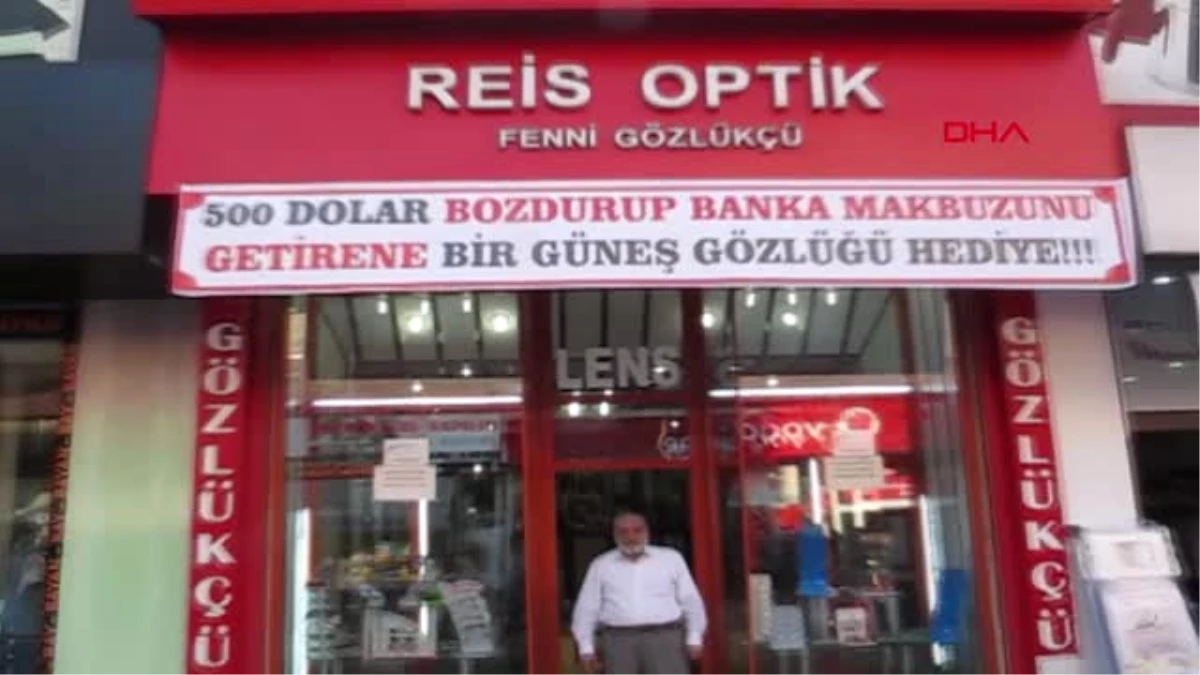 Ağrı 500 Dolar Bozdurana Güneş Gözlüğü Hediye