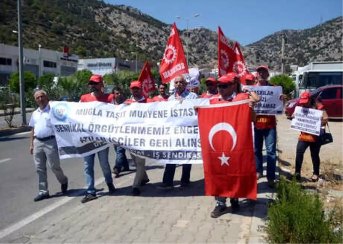 İşten Çıkartılan Muayene İstasyonu Çalışanlarından Protesto