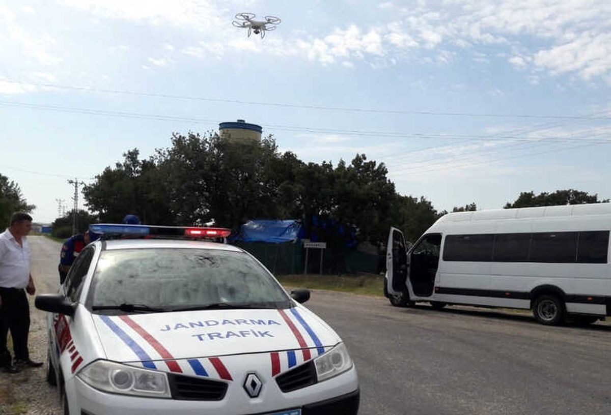 Jandarmadan "Drone" ile Uygulama