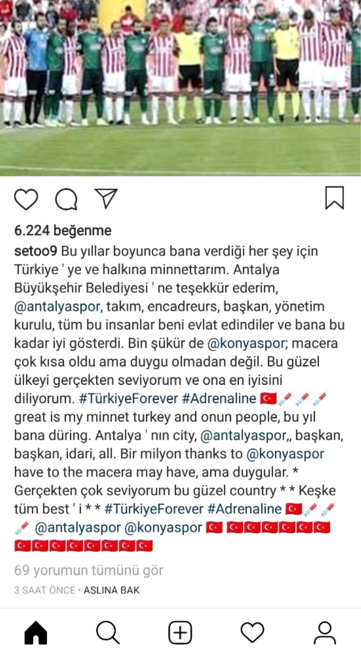 Katar\'a Transfer Olan Eto\'o\'dan Antalyaspor ve Atiker Konyaspor\'a Teşekkür Mesajı