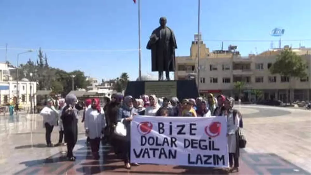 Kilisli Kadınlardan, \'Bize Dolar Değil, Vatan Lazım\' Kampanyası