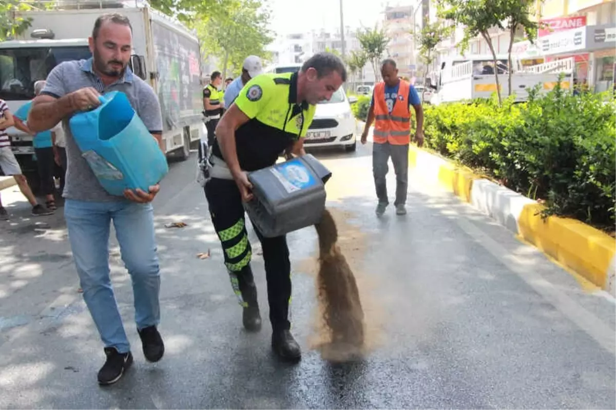 Yola Dökülen Mazot Faciaya Sebep Oluyordu