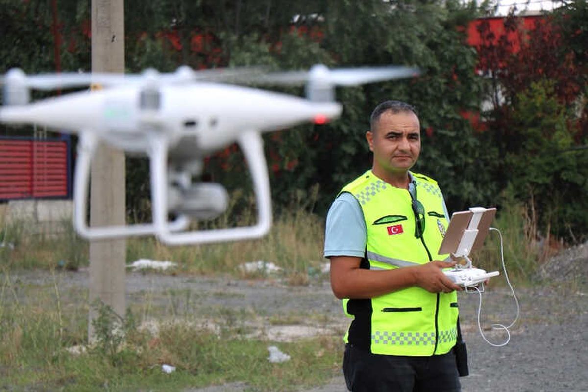 Bayram Öncesi Yollarda Drone ile Uygulama
