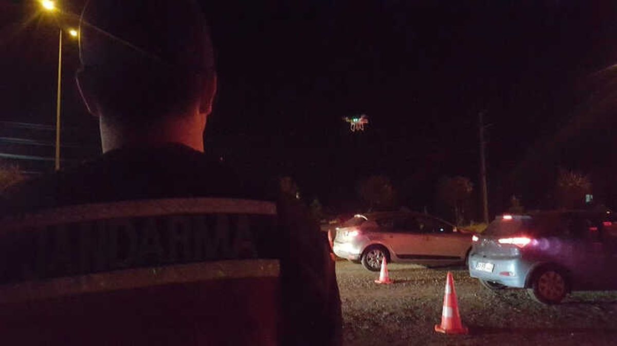 Bayram Trafiğinde Jandarmadan Köpekli, Drone\'lu Uygulama