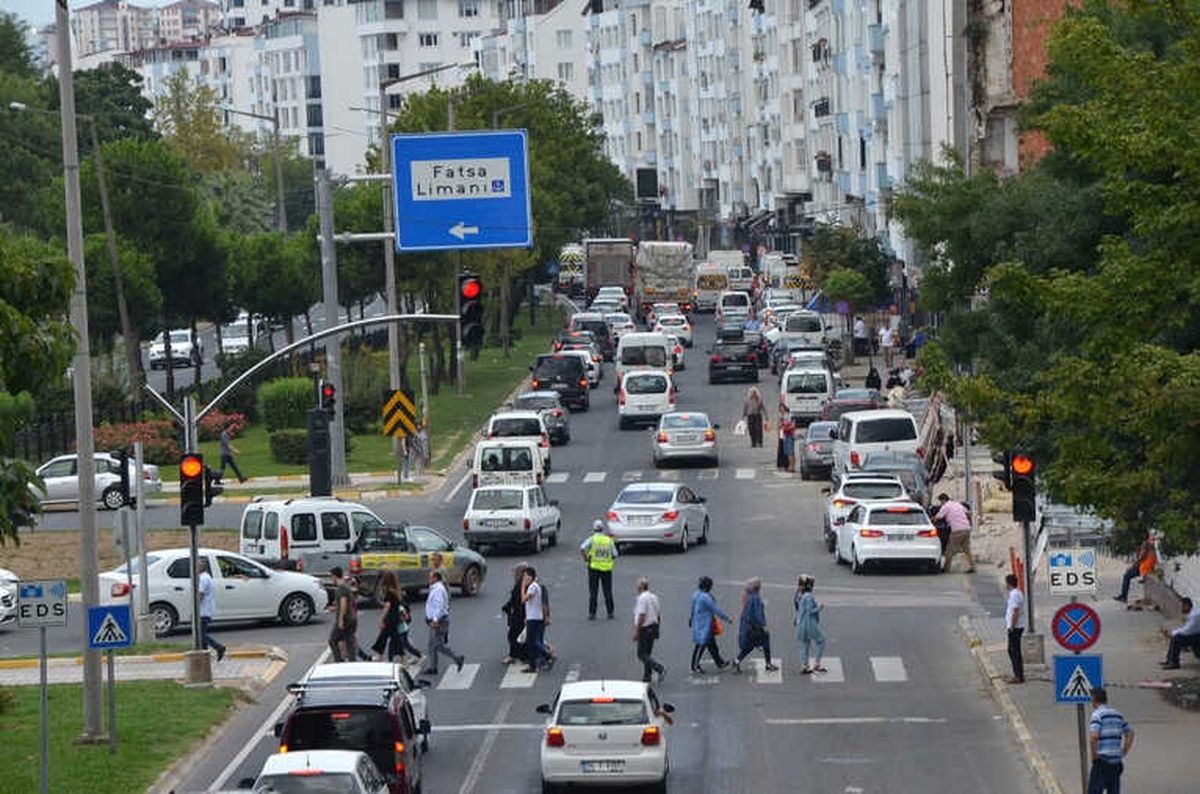 Fatsa\'da Trafik Yoğunluğu
