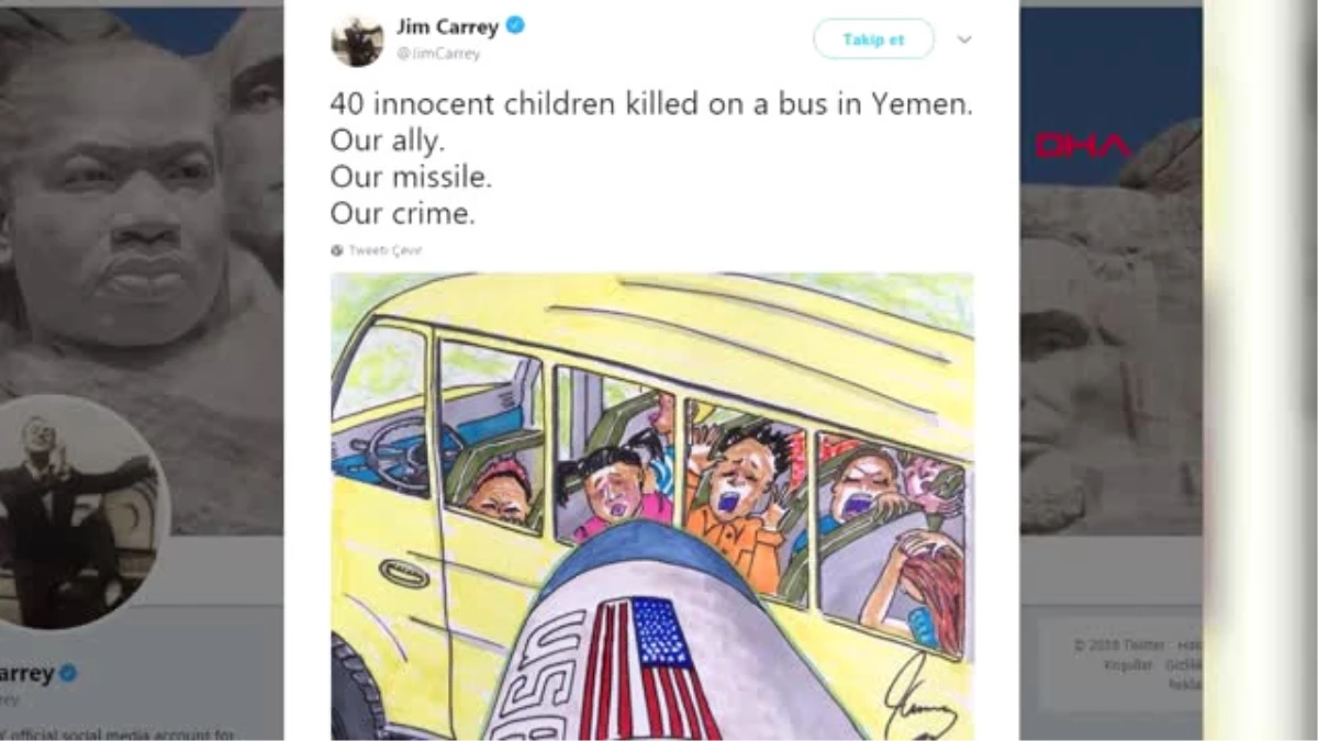 Jim Carrey\'den \'Yemen\' Tepkisi Bizim Müttefikimiz, Bizim Füzemiz, Bizim Suçumuz