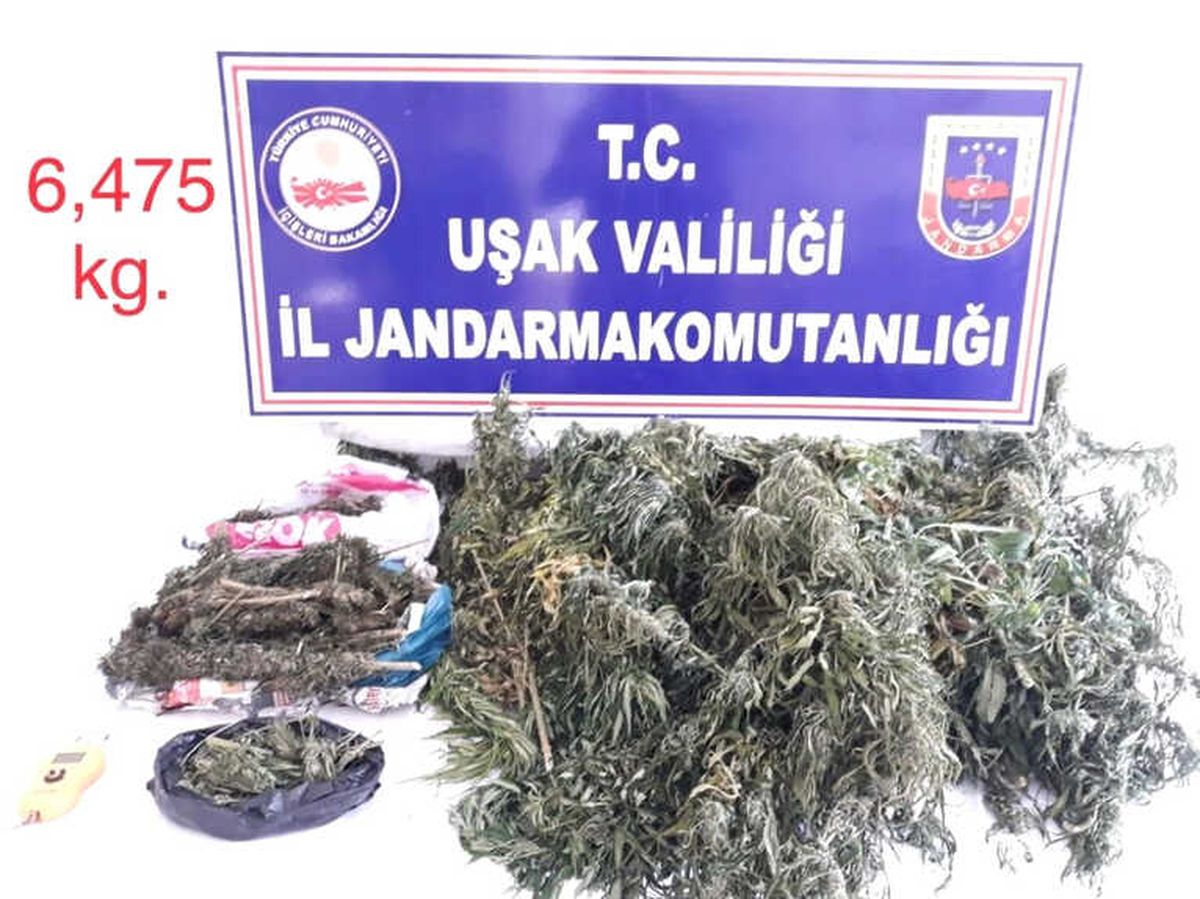 Uşak\'ta 6 Kilo 475 Gram Uyuşturucu Ele Geçirildi
