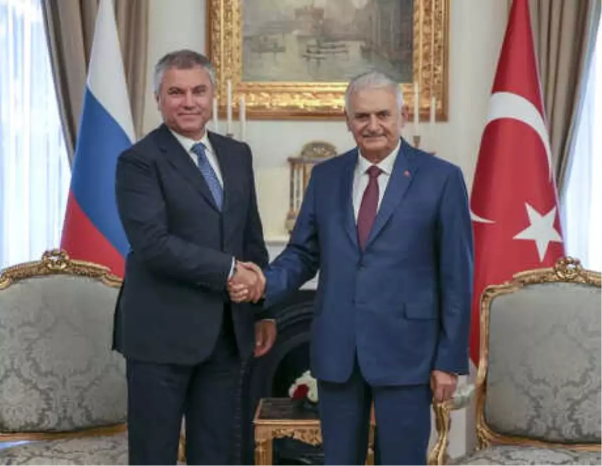 Yıldırım, Rusya Devlet Duması Başkanı Volodin ile Görüştü