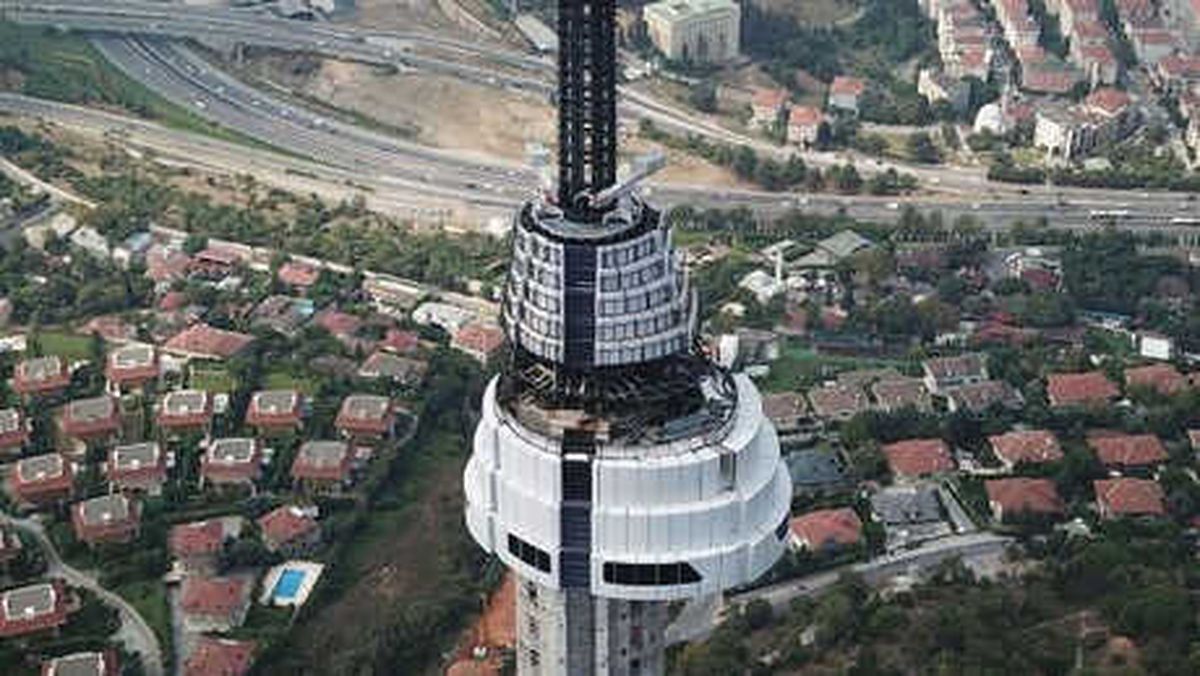 Çamlıca Televizyon Kulesi "Giydirilmeye" Başlandı