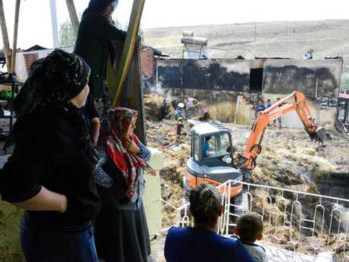 Erzurum\'da Köydeki Yangında Hasar Tespiti Başladı