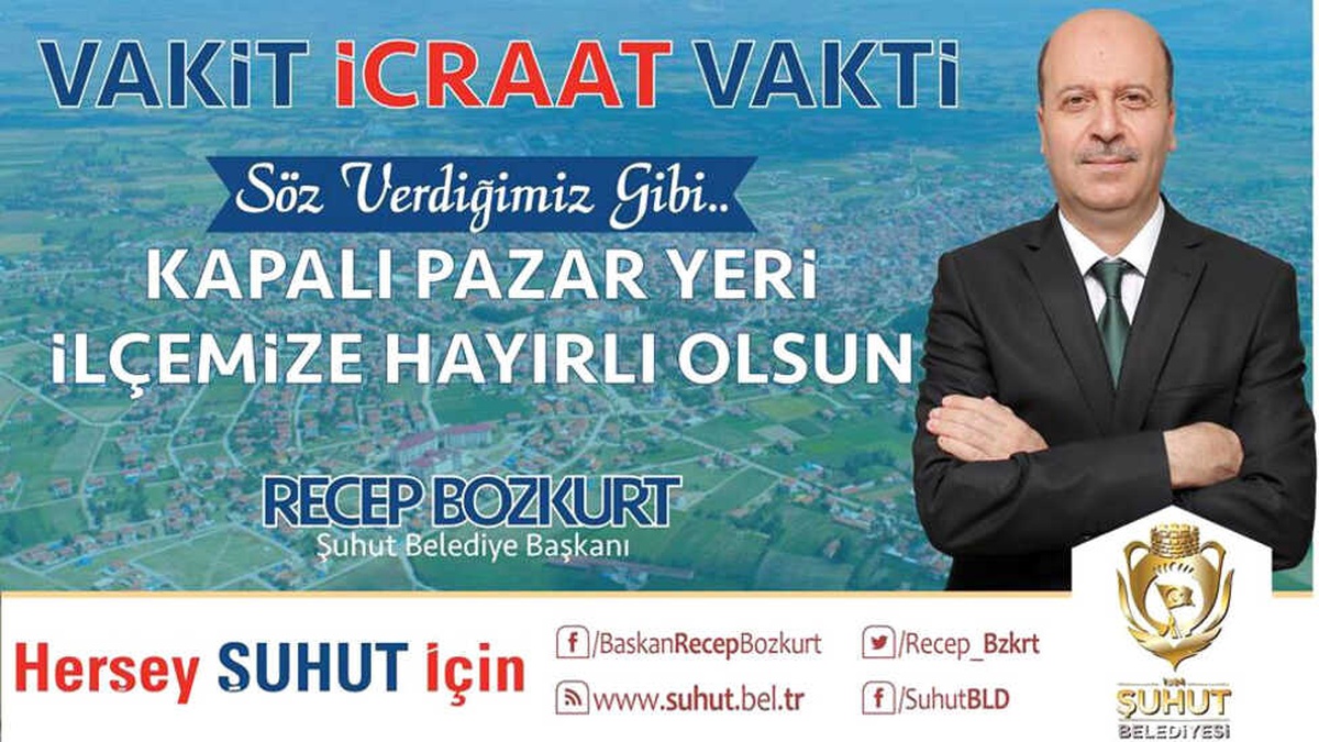 Başkan Bozkurt\'tan Kapalı Pazar Yeri Müjdesi