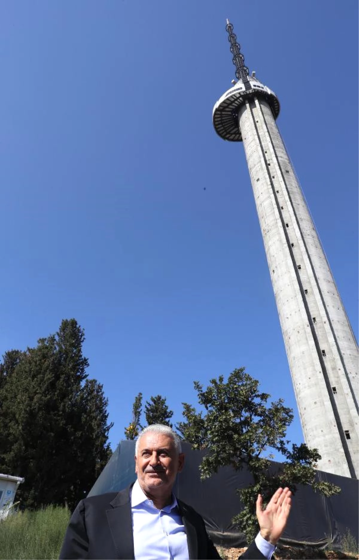 TBMM Başkanı Yıldırım Çamlıca Camii ve Kule İnşaatını İnceledi