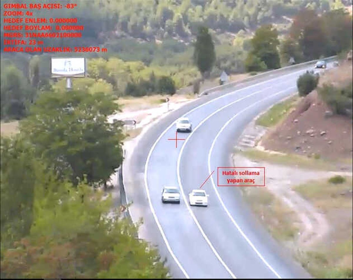 Isparta\'da Hatalı Sürücülere Ceza Havadan Geldi