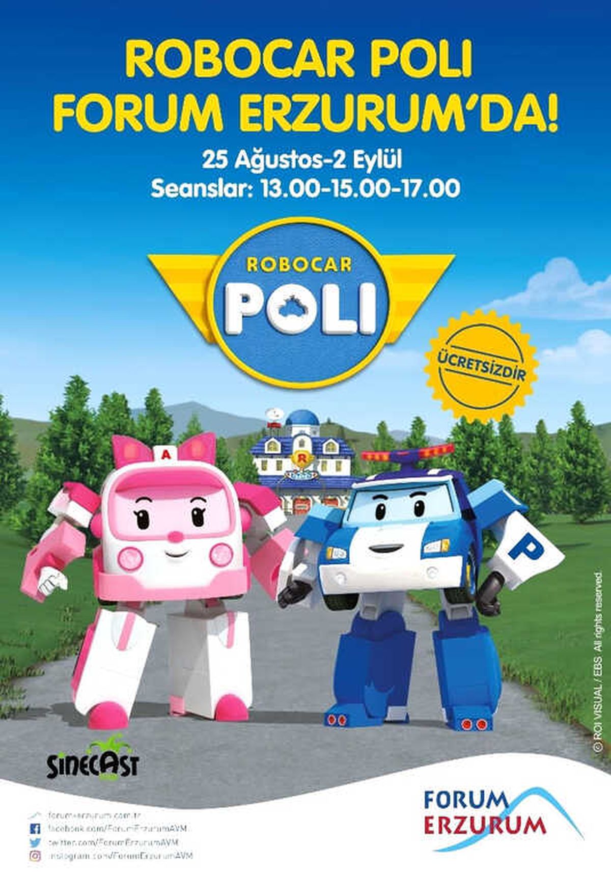 Forum Erzurum\'dan Miniklere Robocar Poli Sürprizi