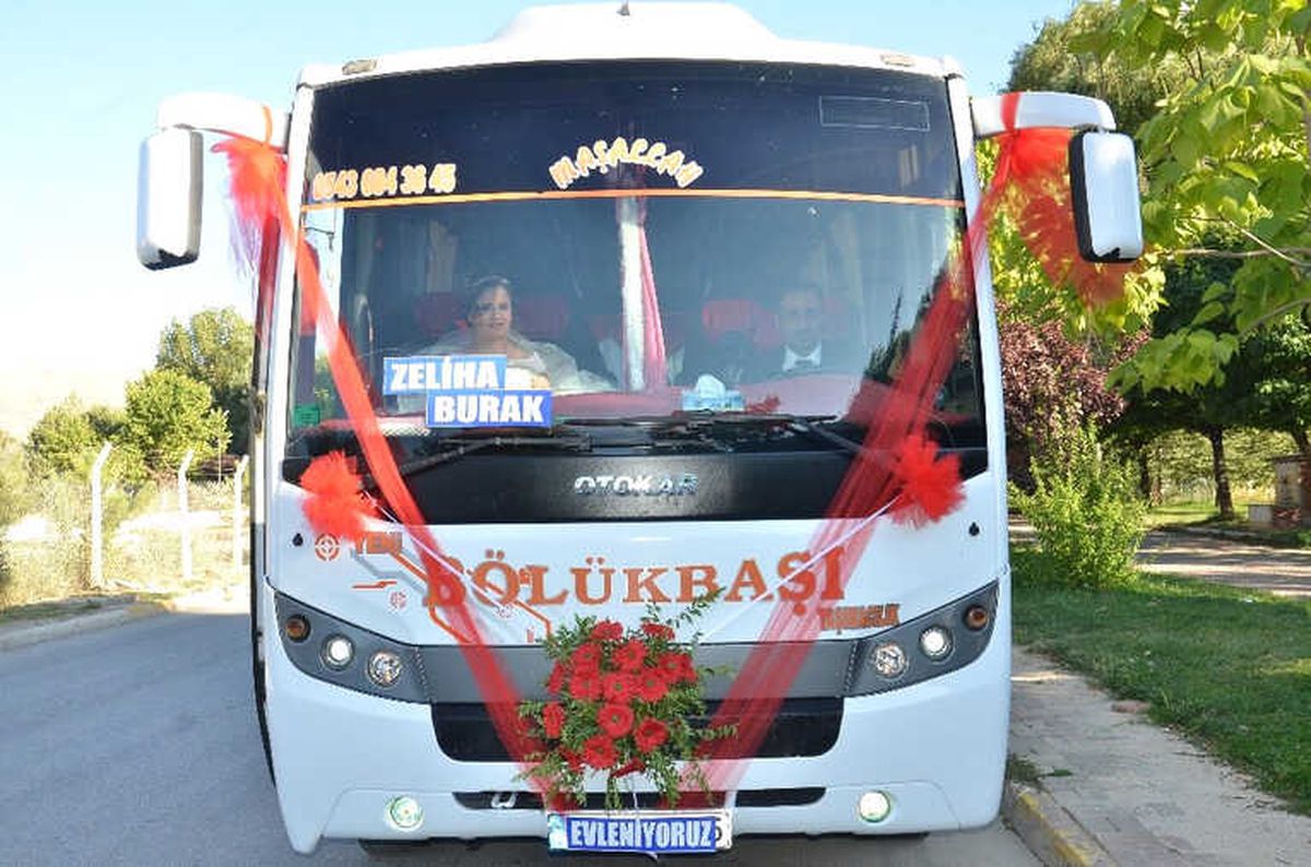 Otobüs Gelin Arabası Oldu