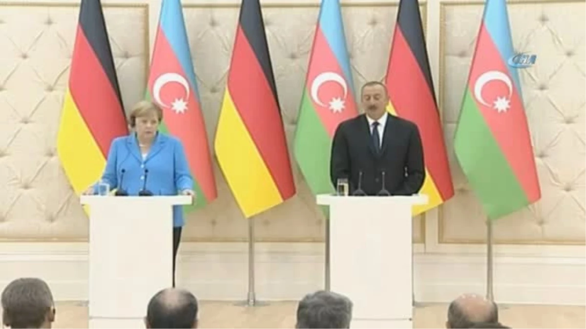Almanya Başbakanı Merkel Azerbaycan\'da