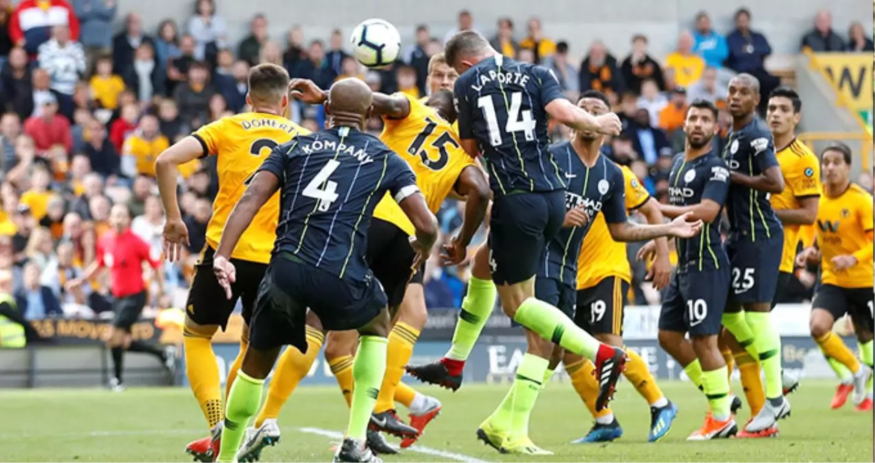 Manchester City ile Wolverhampton Wanderers 1-1 Berabere Kaldı