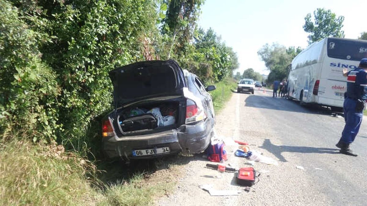 Sinop\'ta Trafik Kazası: 1 Yaralı