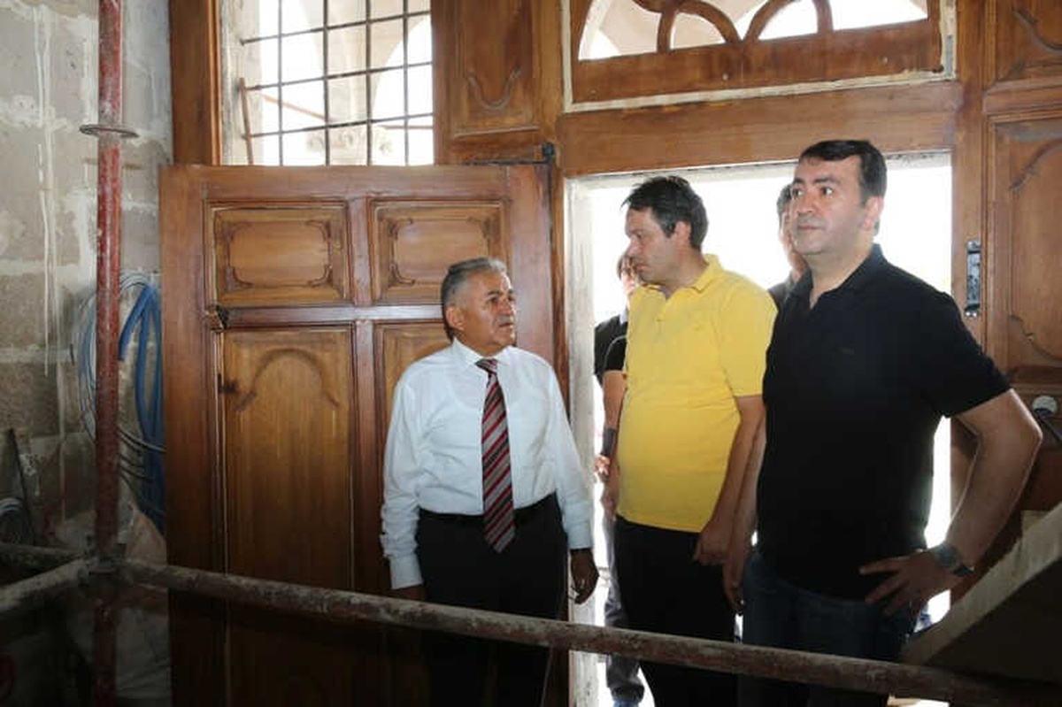 Başkan Büyükkılıç, Filintanın Konağı\'nda İncelemelerde Bulundu