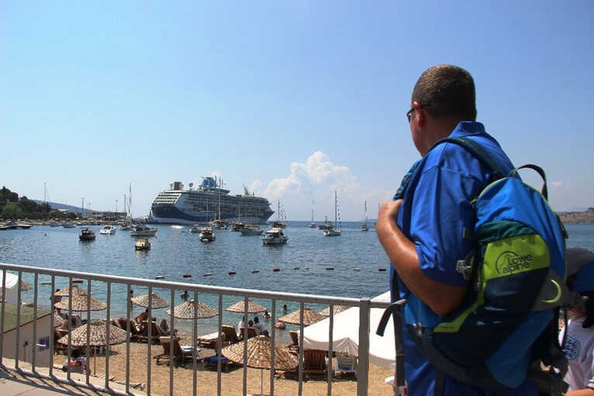 Bodrum\'a İki Gemi Dolusu Turist Geldi