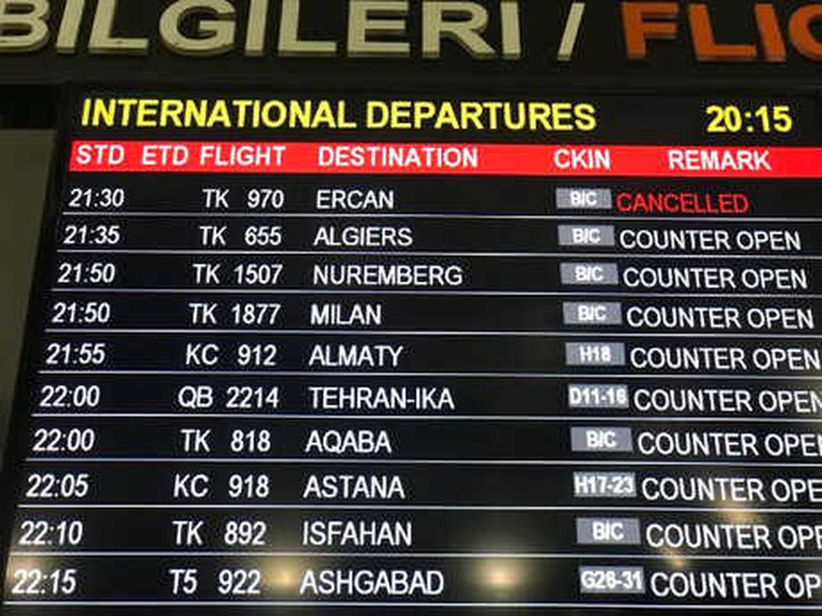 Ercan Havalimanı\'ndaki Grev Uçak Seferlerini Etkiledi