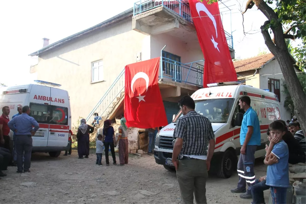 Konyalı Şehidin Baba Ocağına Ateş Düştü