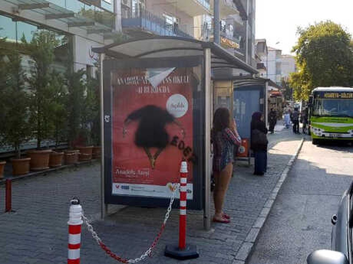Afişteki Erkek Dansçıyı Boyadılar