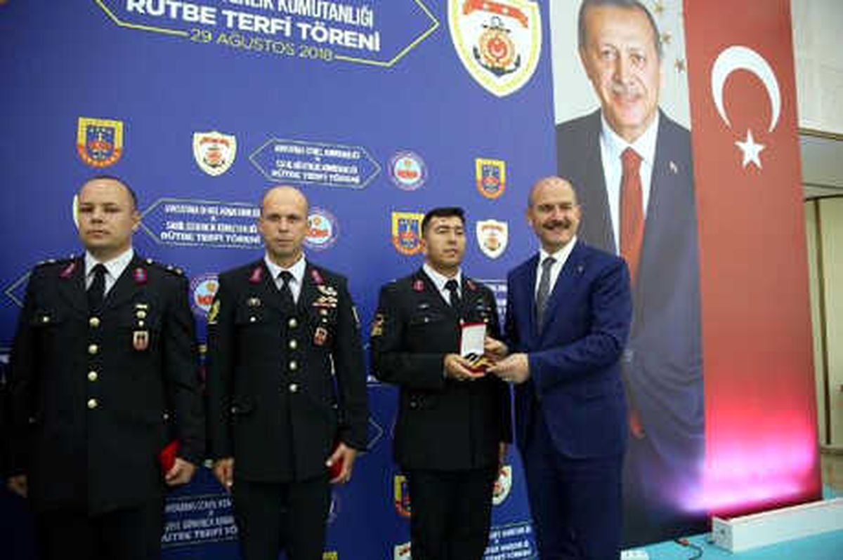 Bakan Soylu, Rütbe Terfi Törenine Katıldı