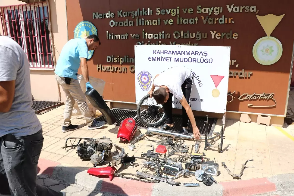 Çalınan Motosikletini Çuvalla Geri Aldı