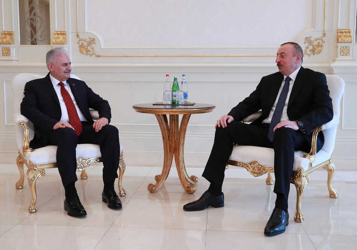 TBMM Başkanı Yıldırım, Aliyev ile Görüştü