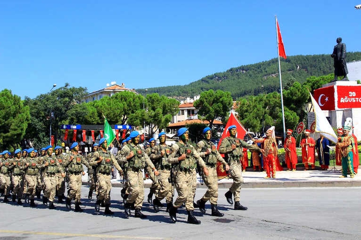 Muğla\'da Büyük Zafer\'in 96\'ncı Yılı Kutlaması