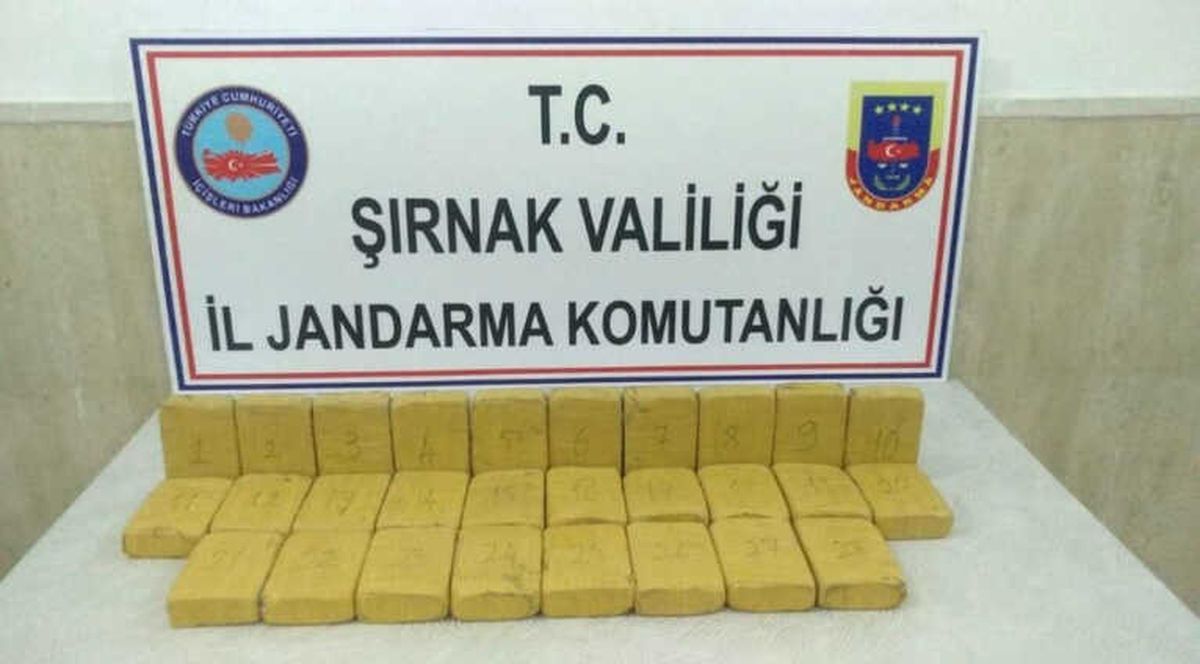 Şırnak\'ta 14 Kilo 400 Gram Eroin Maddesi Ele Geçirildi