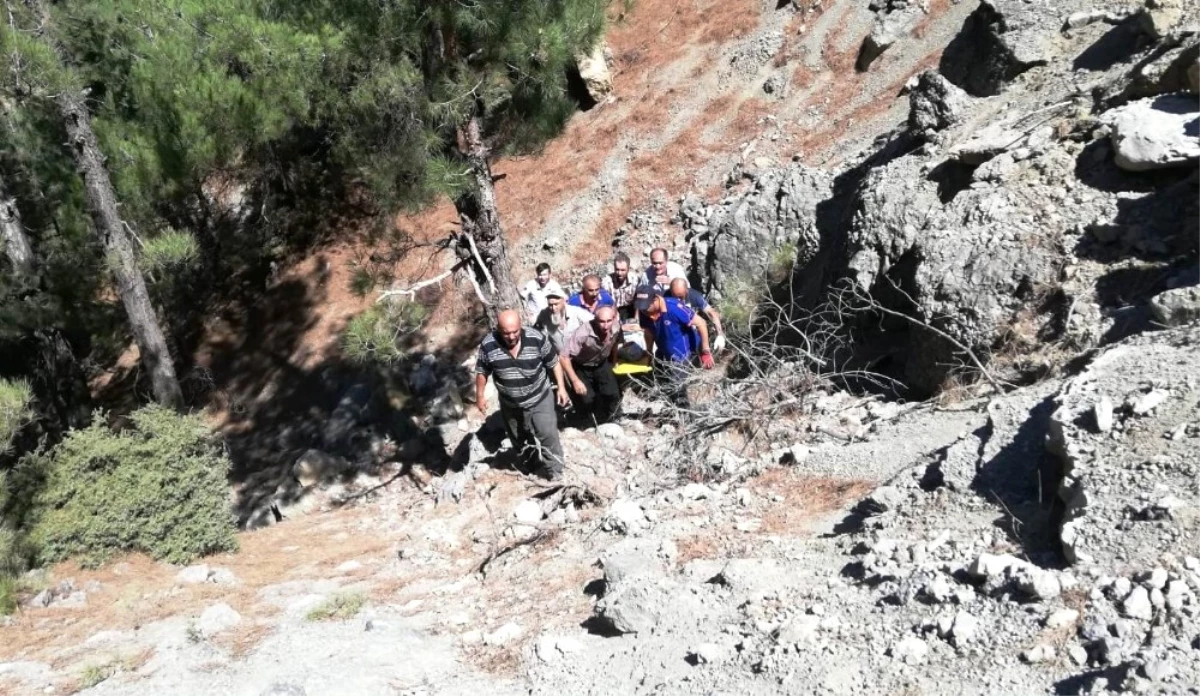 Katırın Sırtından Uçuruma Yuvarlanan Kadını Afad Kurtardı