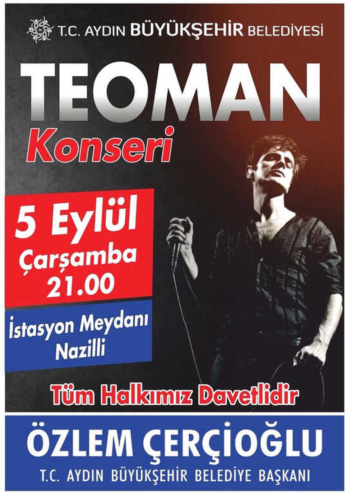 Nazillililer Kurtuluş Gününde Teoman\'la Coşacak