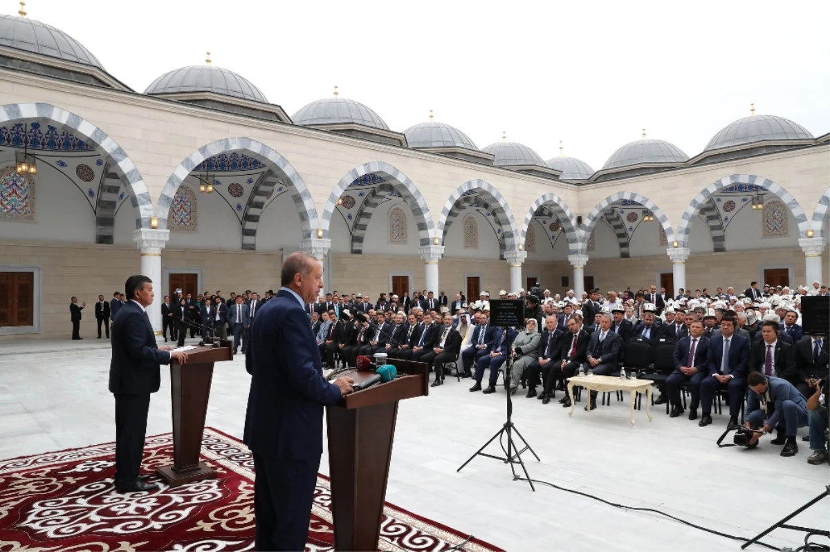 Erdoğan Kırgızistan\'da Cami Açılışı Yaptı