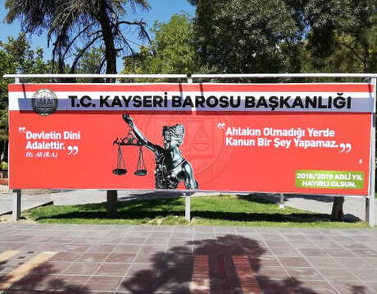 Kayseri Barosu\'ndan Adli Yıl Öncesi \'Adalet\' İlanları