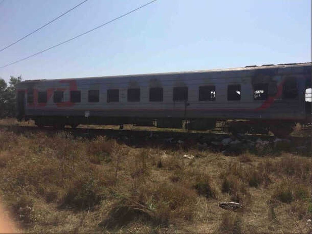 Rusya\'da Yolcu Treni Yandı