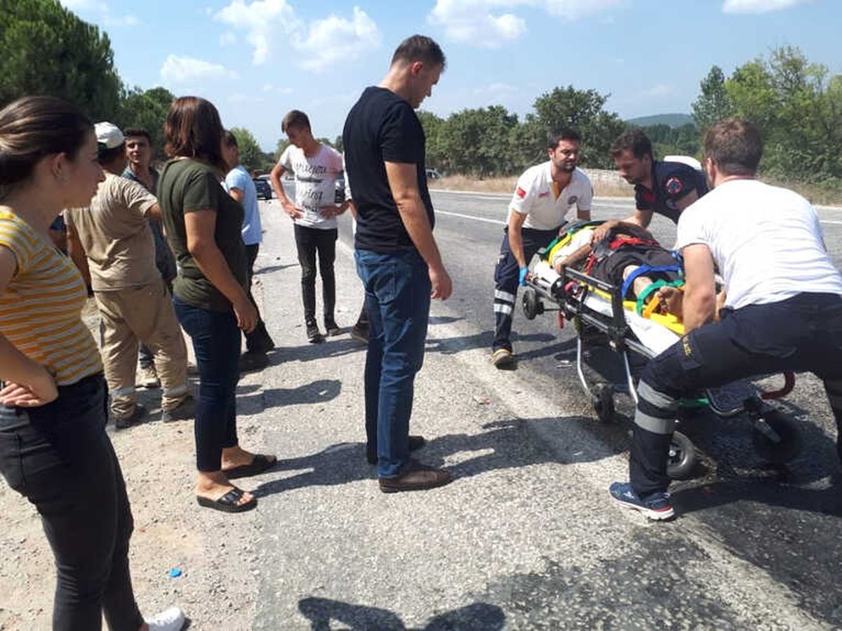 Çan\'da Trafik Kazası: 1 Yaralı