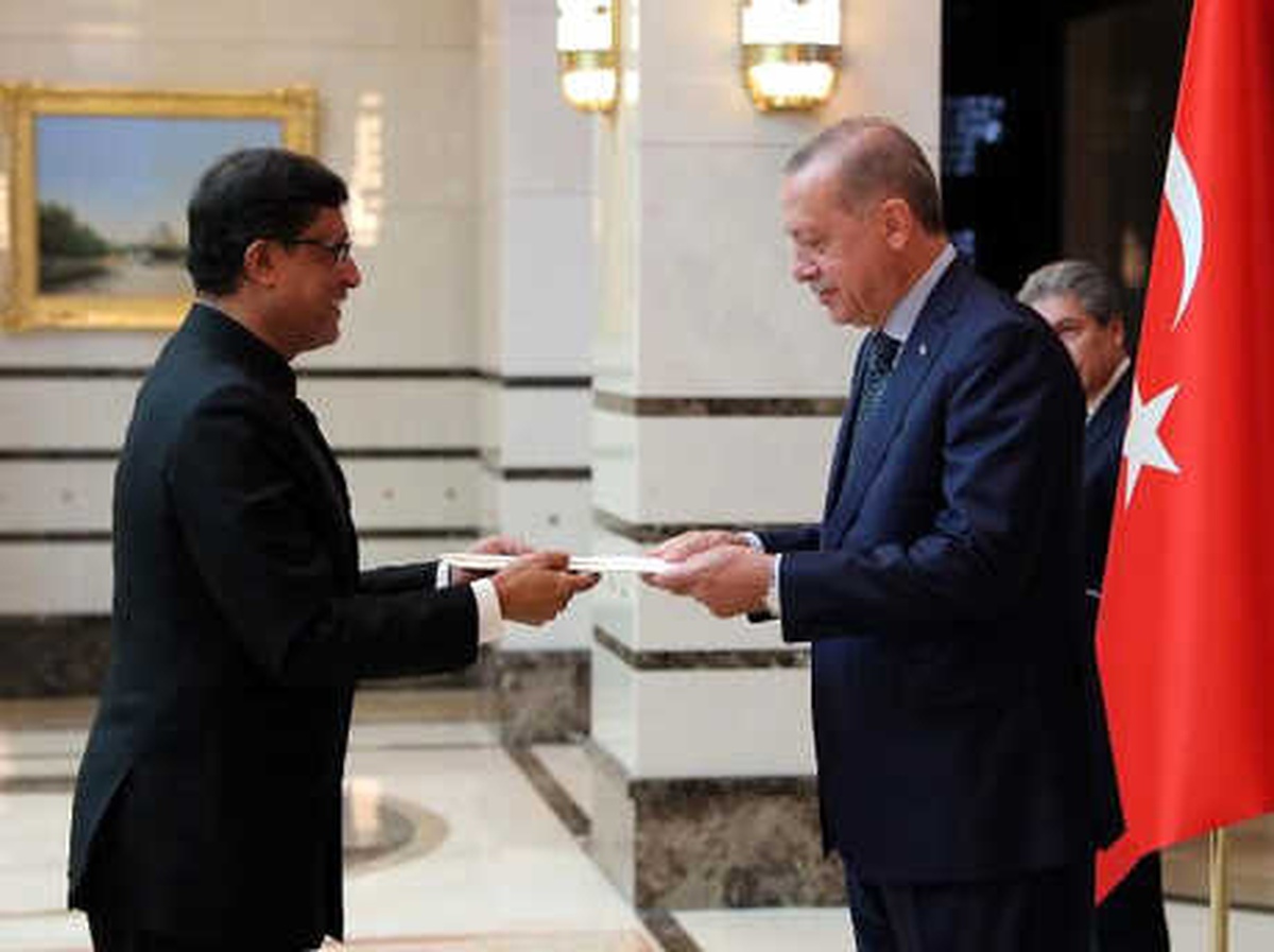 Cumhurbaşkanı Erdoğan\'a, Hindistan Büyükelçisi Bhattacharyya\'dan Güven Mektubu