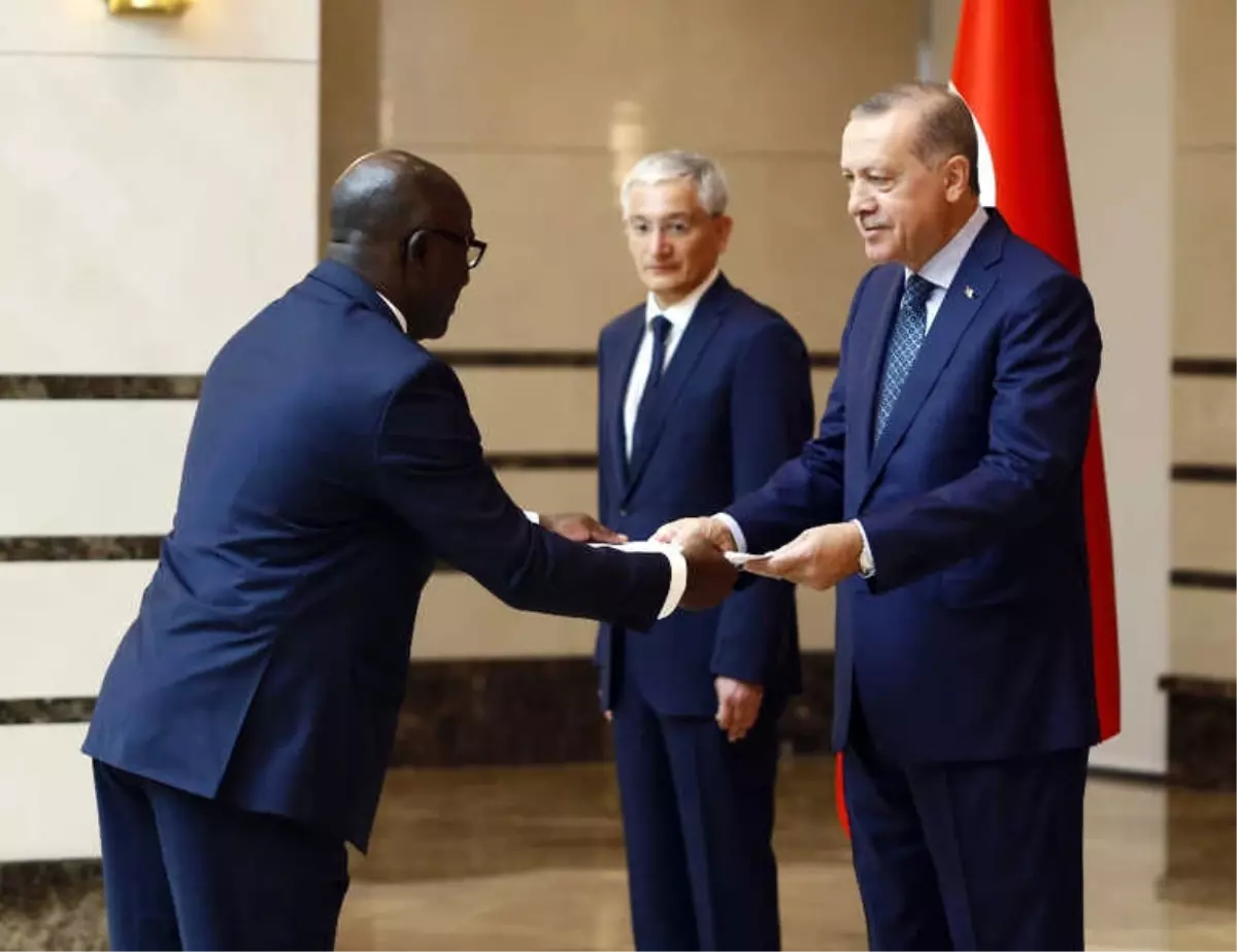 Erdoğan Gabon Büyükelçisini Kabul Etti