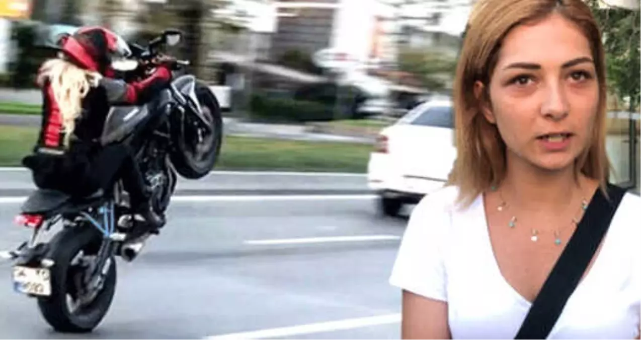 Motosikletiyle Akan Trafikte Tek Teker Yapan Kadın Sürücü: Pişman Değilim